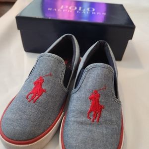 Polo Ralph Lauren Blue/Red Bel Harbor III Size 12
